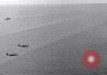 Image of TBF and F4F Wildcat in practice maneuvers with Peleliu Task Force Pacific Ocean, 1944, second 44 stock footage video 65675040323
