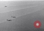 Image of TBF and F4F Wildcat in practice maneuvers with Peleliu Task Force Pacific Ocean, 1944, second 45 stock footage video 65675040323