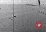 Image of TBF and F4F Wildcat in practice maneuvers with Peleliu Task Force Pacific Ocean, 1944, second 49 stock footage video 65675040323