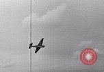 Image of TBF and F4F Wildcat in practice maneuvers with Peleliu Task Force Pacific Ocean, 1944, second 53 stock footage video 65675040323