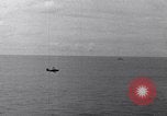 Image of TBF and F4F Wildcat in practice maneuvers with Peleliu Task Force Pacific Ocean, 1944, second 62 stock footage video 65675040323