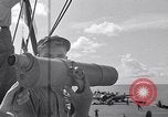 Standbild TBF UND F4F Flugzeug beim Start von USS Marcus Insel (CVE-77) Pazifik, 1944, aus Sekunde 8 historischem Filmmaterial Videoclip 65675040324