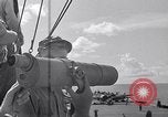 Standbild TBF UND F4F Flugzeug beim Start von USS Marcus Insel (CVE-77) Pazifik, 1944, aus Sekunde 9 historischem Filmmaterial Videoclip 65675040324