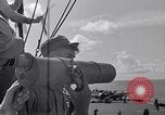 Standbild TBF UND F4F Flugzeug beim Start von USS Marcus Insel (CVE-77) Pazifik, 1944, aus Sekunde 12 historischem Filmmaterial Videoclip 65675040324