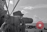 Standbild TBF UND F4F Flugzeug beim Start von USS Marcus Insel (CVE-77) Pazifik, 1944, aus Sekunde 16 historischem Filmmaterial Videoclip 65675040324