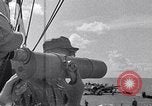 Standbild TBF UND F4F Flugzeug beim Start von USS Marcus Insel (CVE-77) Pazifik, 1944, aus Sekunde 17 historischem Filmmaterial Videoclip 65675040324
