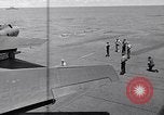 Standbild TBF UND F4F Flugzeug beim Start von USS Marcus Insel (CVE-77) Pazifik, 1944, aus Sekunde 49 historischem Filmmaterial Videoclip 65675040324
