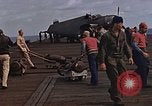 Image of flight deck operations aboard Escort Carrier USS Steamer Bay  Iwo Jima, 1945, second 15 stock footage video 65675040326