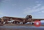 Image of flight deck operations aboard Escort Carrier USS Steamer Bay  Iwo Jima, 1945, second 18 stock footage video 65675040326