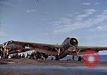 Image of flight deck operations aboard Escort Carrier USS Steamer Bay  Iwo Jima, 1945, second 20 stock footage video 65675040326
