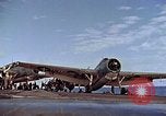 Image of flight deck operations aboard Escort Carrier USS Steamer Bay  Iwo Jima, 1945, second 24 stock footage video 65675040326