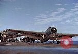 Image of flight deck operations aboard Escort Carrier USS Steamer Bay  Iwo Jima, 1945, second 25 stock footage video 65675040326