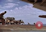 Image of flight deck operations aboard Escort Carrier USS Steamer Bay  Iwo Jima, 1945, second 56 stock footage video 65675040326