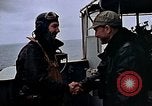 Image of Crews pushing FM-2 wildcat airplanes on escort carrier deck Iwo Jima, 1945, second 22 stock footage video 65675040329