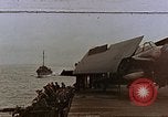 Image of Mail and personnel transfer between escort carrier and destroyer escor Pacific Ocean, 1945, second 1 stock footage video 65675040330