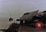 Image of Mail and personnel transfer between escort carrier and destroyer escor Pacific Ocean, 1945, second 4 stock footage video 65675040330