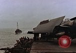 Image of Mail and personnel transfer between escort carrier and destroyer escor Pacific Ocean, 1945, second 5 stock footage video 65675040330