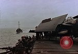 Image of Mail and personnel transfer between escort carrier and destroyer escor Pacific Ocean, 1945, second 11 stock footage video 65675040330