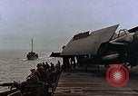 Image of Mail and personnel transfer between escort carrier and destroyer escor Pacific Ocean, 1945, second 14 stock footage video 65675040330