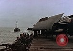 Image of Mail and personnel transfer between escort carrier and destroyer escor Pacific Ocean, 1945, second 16 stock footage video 65675040330