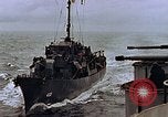Image of Mail and personnel transfer between escort carrier and destroyer escor Pacific Ocean, 1945, second 36 stock footage video 65675040330