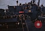 Image of Mail and personnel transfer between escort carrier and destroyer escor Pacific Ocean, 1945, second 53 stock footage video 65675040330