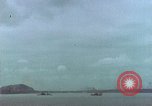 Image navires de guerre américains d ~ Task Force 51 bombarde l'Iwo Jima Iwo Jima, 1945, de la seconde 48 séquences d'archives historiques vidéo 65675040331