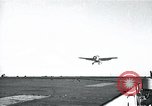 Image of US Navy TBM aircraft landing on carrier Pensacola Florida USA, 1945, second 1 stock footage video 65675040337