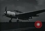 Image of US Navy TBM aircraft landing on carrier Pensacola Florida USA, 1945, second 6 stock footage video 65675040337