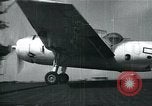 Image of US Navy TBM aircraft landing on carrier Pensacola Florida USA, 1945, second 8 stock footage video 65675040337
