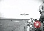 Image of US Navy TBM aircraft landing on carrier Pensacola Florida USA, 1945, second 24 stock footage video 65675040337