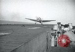 Image of US Navy TBM aircraft landing on carrier Pensacola Florida USA, 1945, second 26 stock footage video 65675040337