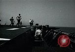 Image of US Navy TBM aircraft landing on carrier Pensacola Florida USA, 1945, second 54 stock footage video 65675040337