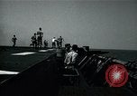 Image of US Navy TBM aircraft landing on carrier Pensacola Florida USA, 1945, second 55 stock footage video 65675040337