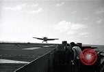 Image of FM-2 aircraft breaks tailwheel in landing Atlantic Ocean, 1945, second 3 stock footage video 65675040338
