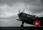 Image of FM-2 aircraft breaks tailwheel in landing Atlantic Ocean, 1945, second 36 stock footage video 65675040338
