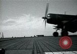 Image of FM-2 aircraft breaks tailwheel in landing Atlantic Ocean, 1945, second 48 stock footage video 65675040338