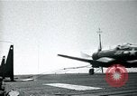 Image of FM-2 aircraft breaks tailwheel in landing Atlantic Ocean, 1945, second 50 stock footage video 65675040338