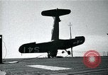 Image of FM-2 aircraft breaks tailwheel in landing Atlantic Ocean, 1945, second 53 stock footage video 65675040338