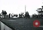 Image of USS Guadalcanal CVE-50 Atlantic Ocean, 1945, second 28 stock footage video 65675040339