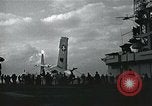 Image of USS Guadalcanal CVE-50 Atlantic Ocean, 1945, second 39 stock footage video 65675040339