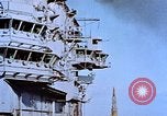 Standbild USS Franklin D Roosevelt CV-42 Mittelmeer, 1964, aus Sekunde 62 historischem Filmmaterial Videoclip 65675040344