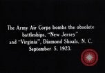 Image USS New Jersey BB-16 Diamond Shoals North Carolina USA, 1923, de la seconde 10 séquences d'archives historiques vidéo 65675040385