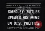 Immagine di Smedley Butler Newtown Square Pennsylvania USA, 1935, secondo 1 filmato di repertorio 65675040387