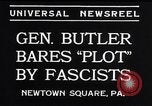 Image of Smedley Butler Newtown Square Pennsylvania USA, 1934, second 4 stock footage video 65675040409