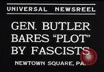 Image of Smedley Butler Newtown Square Pennsylvania USA, 1934, second 5 stock footage video 65675040409