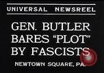 Image of Smedley Butler Newtown Square Pennsylvania USA, 1934, second 6 stock footage video 65675040409