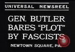 Image of Smedley Butler Newtown Square Pennsylvania USA, 1934, second 9 stock footage video 65675040409