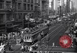 Image of Crowded Los Angeles Street during World War II Los Angeles California USA, 1944, second 5 stock footage video 65675040414