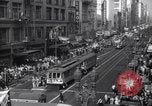 Image of Crowded Los Angeles Street during World War II Los Angeles California USA, 1944, second 8 stock footage video 65675040414